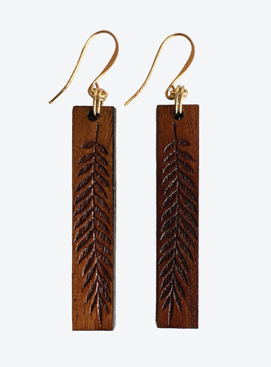 Long Fern Earring