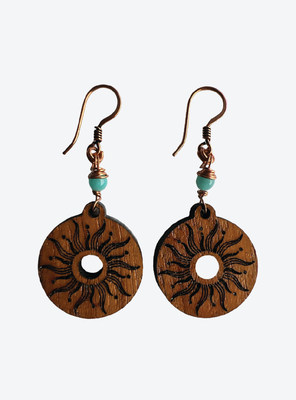 Amazonite Sun Earring