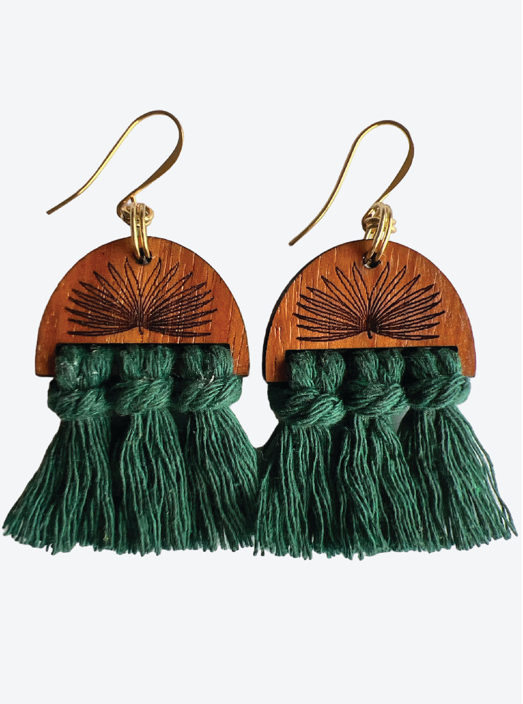 Agave Macrame Earring