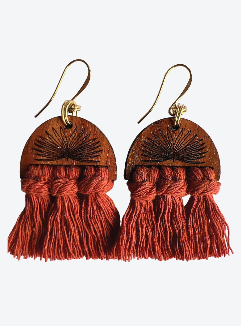 Agave Macrame Earring